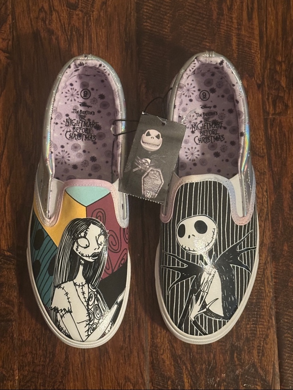 NWT Disney The Nightmare Before Christmas Slip-On Low Top Sneakers